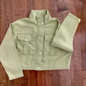 Vigoss Green Cropped Jacket, Size M